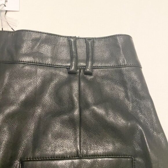 Dynamite Faux Leather Jet Black Shorts Womens Size Small - Picture 13 of 16